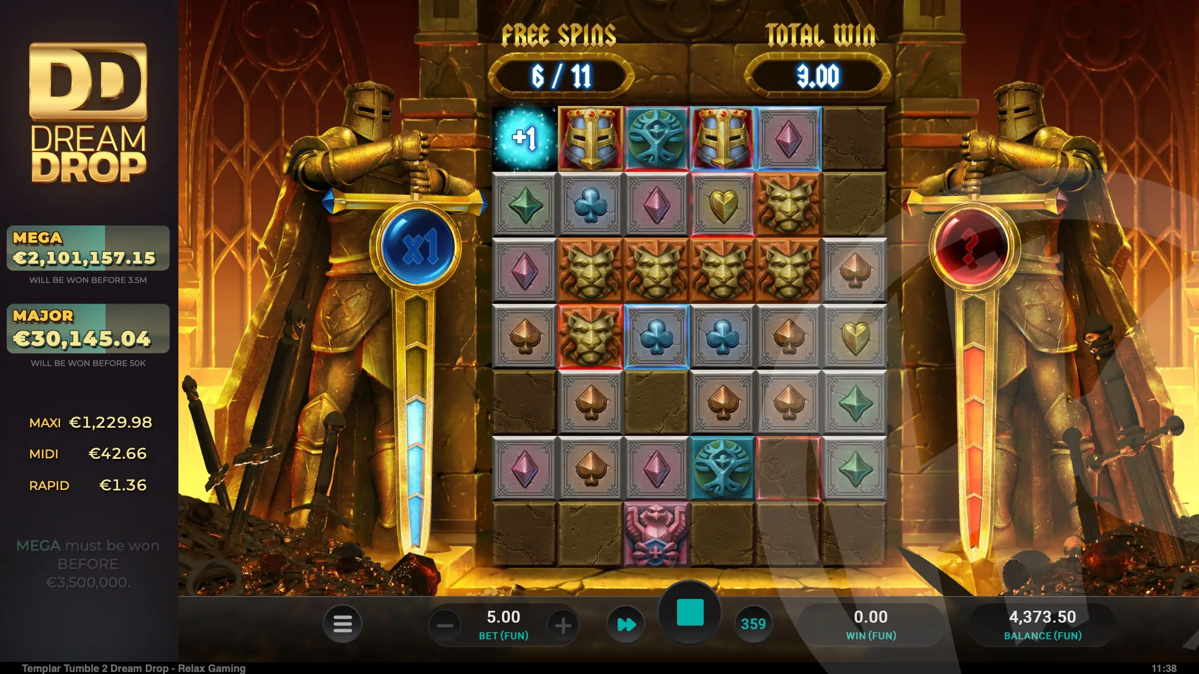 Templar Tumble 2 Dream Drop Slot Review pic 16